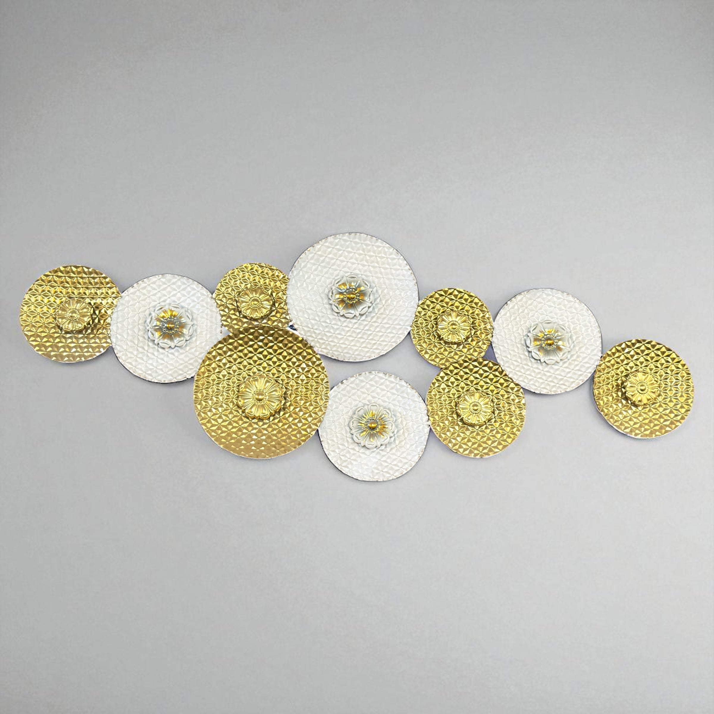 Round Decorated Metal Wall Hanging