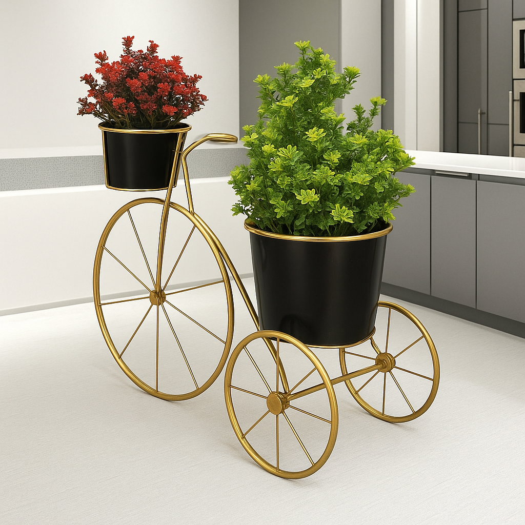 Metal Trycycle Plant Stand